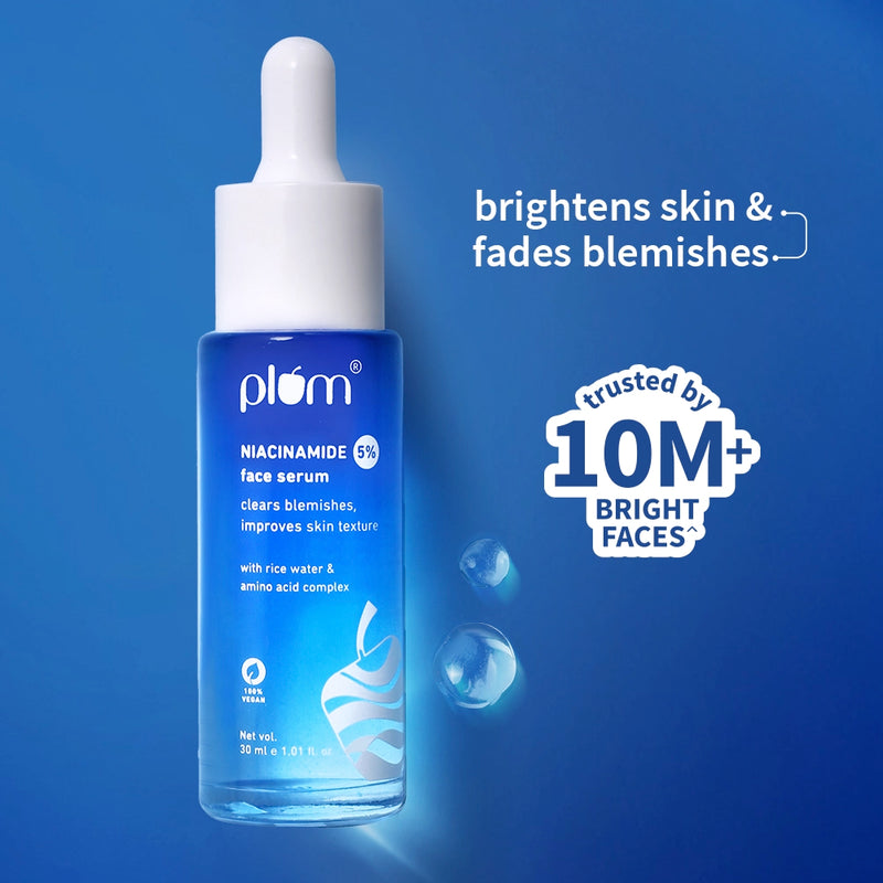 5% Niacinamide & Rice Water Brightening Face Serum For Clear & Bright Skin — 30 ml