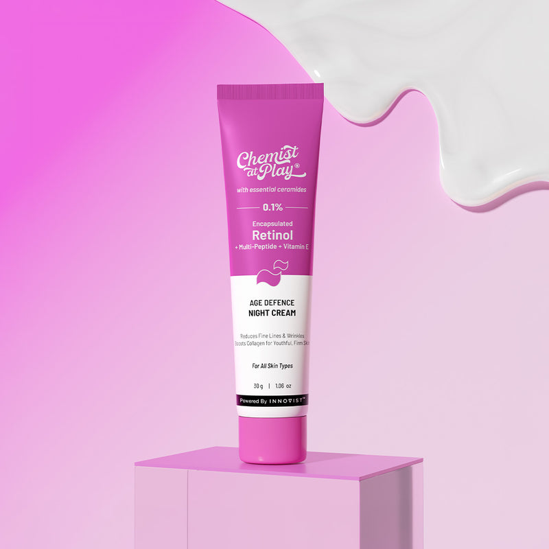 0.1% Retinol Night Cream with Aloe Vera For Fine Lines & Wrinkles - 30 gm — 30 g