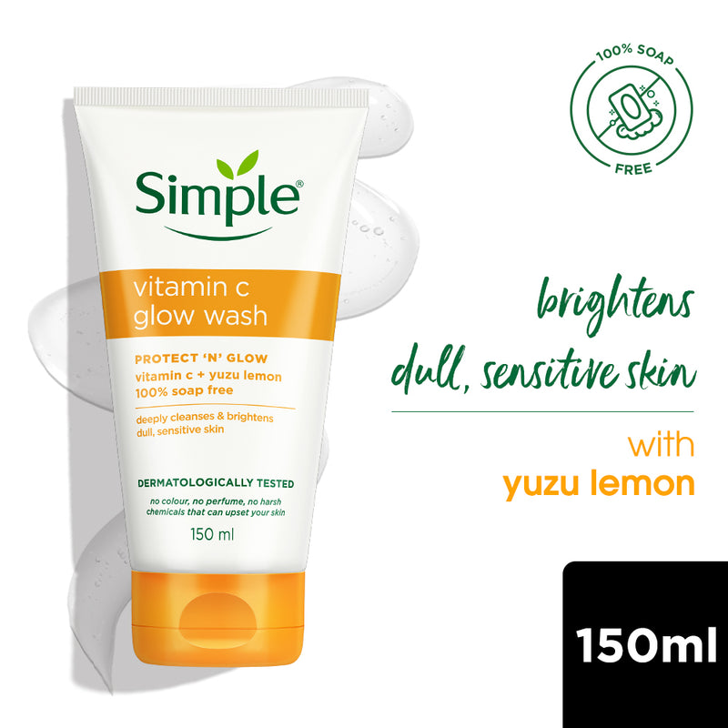 Simple Vitamin C Glow Facial Wash, 150ml — 150 ml