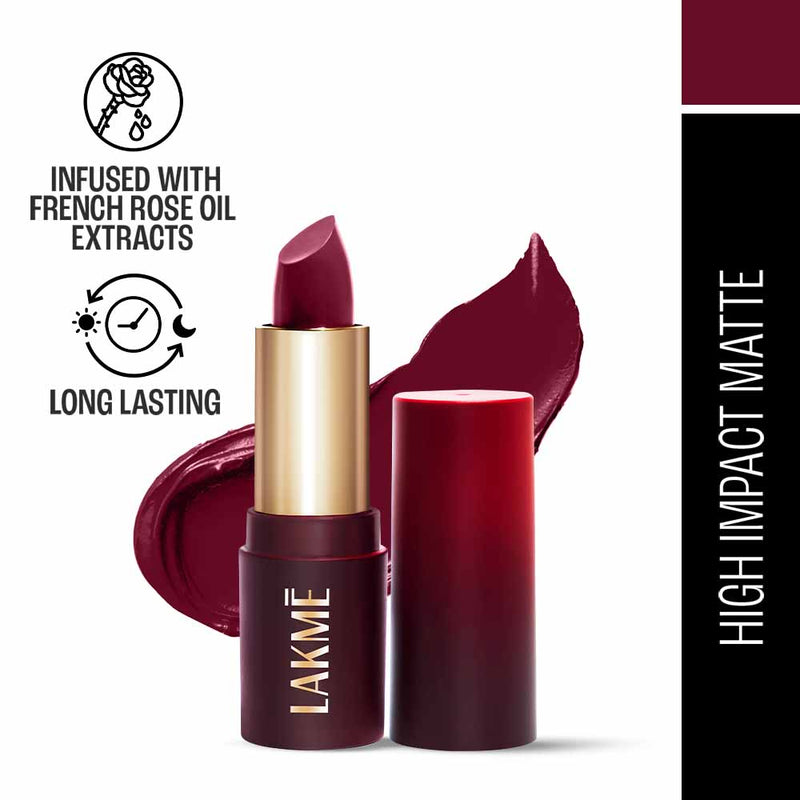 Lakmē Forever Matte Lipstick — 4.5 g — Plum Obsession