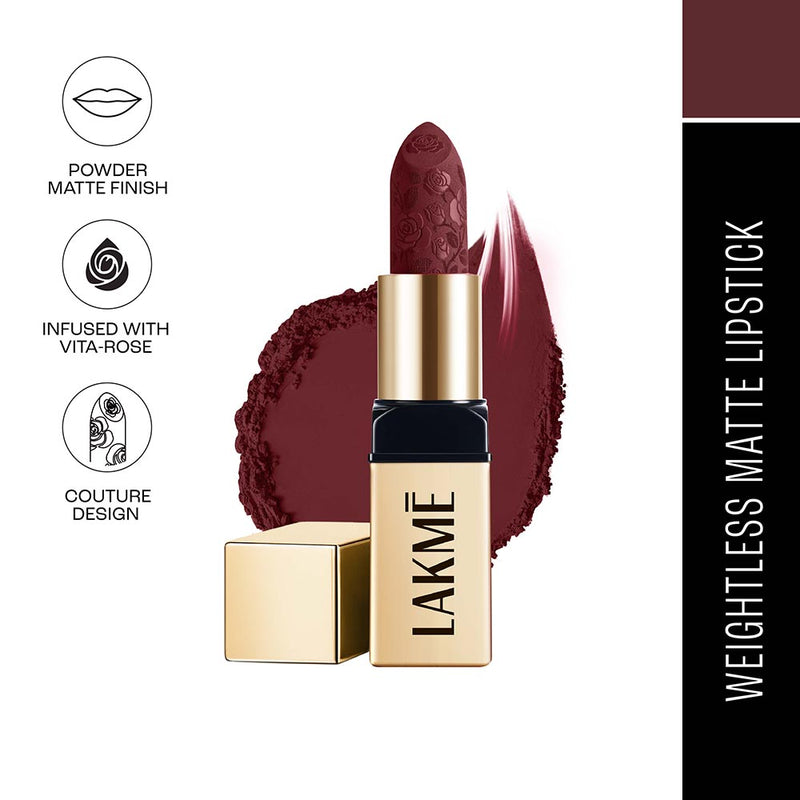 Lakmē Rouge Bloom Powder Matte Bullet — 4 g — Plum Garden 208