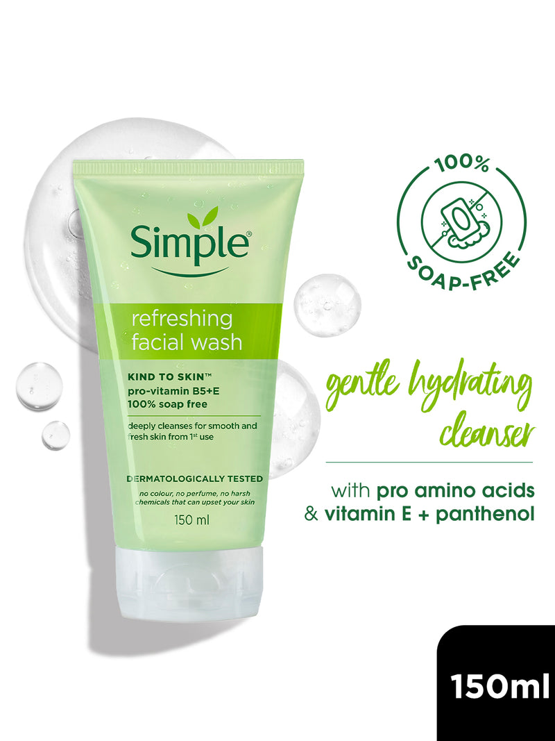 Simple Kind to Skin Refreshing Facial Wash, 150ml — 150 ml
