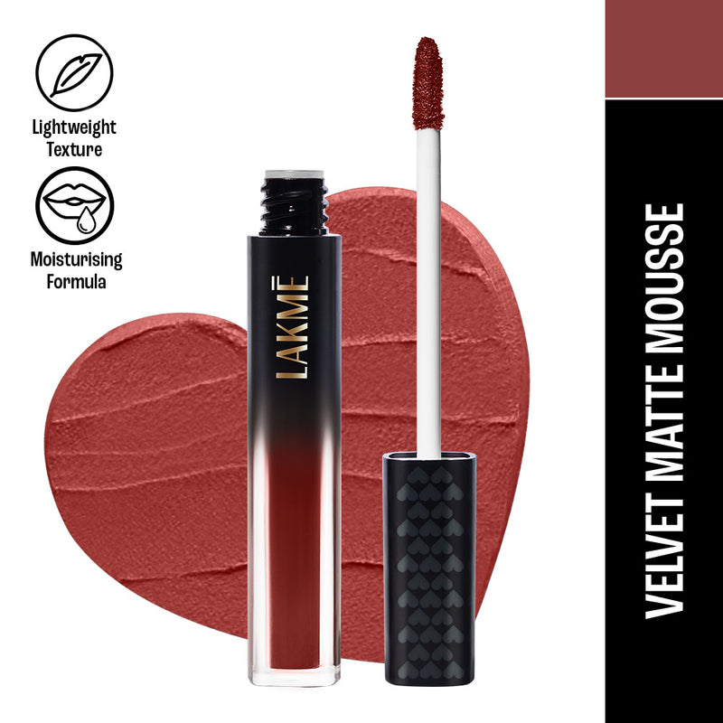 Lakmē Xtraordin-airy Lip Mousse — 4.6 g — 304 Chocolate Temptation