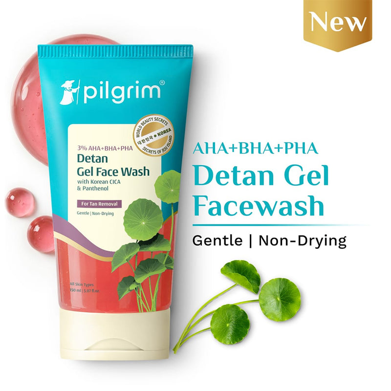 3% AHA + BHA + PHA Detan Gel Face Wash — 150 ml
