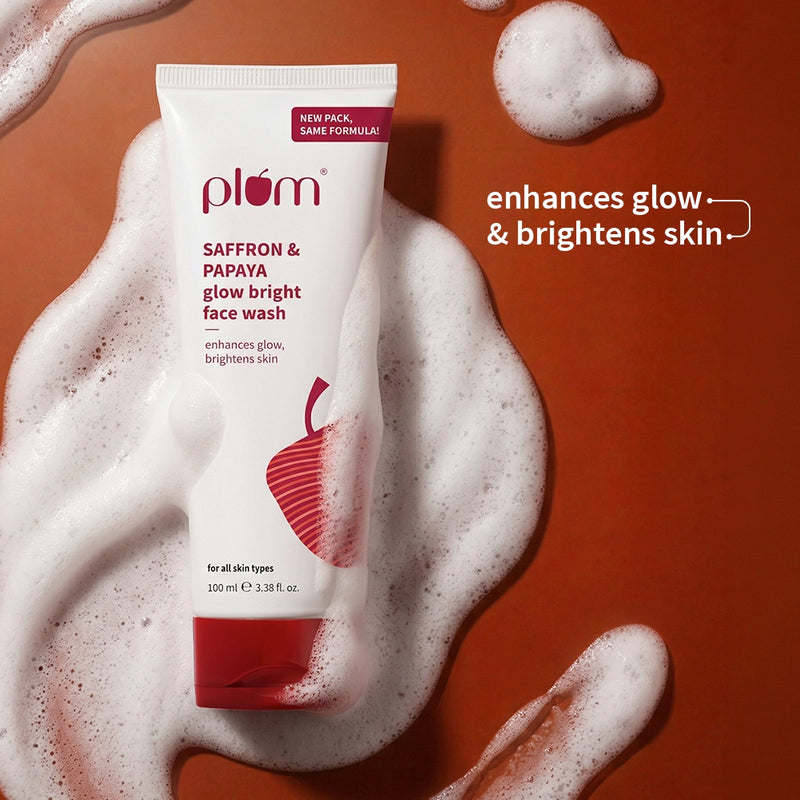 Saffron & Papaya Glow Bright Face Wash — 100 ml