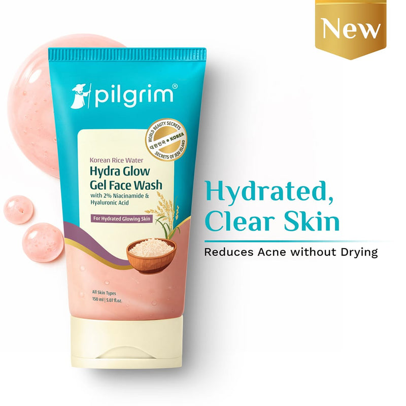 Korean Rice Water Hydra Glow Gel Face Wash — 150 ml