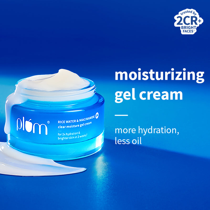 2% Niacinamide & Rice Water Brightening Gel Moisturizer For Clear & Bright Skin — 50 g